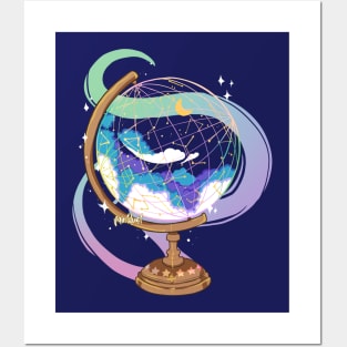 Magic Constellation Globe Posters and Art